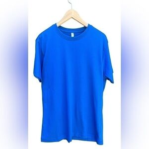 ORIGINAL FAVORITES Blue American Grown Supima 100% Cotton T-Shirt. NWT SZ M